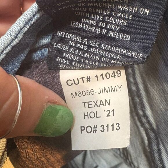 Fidelity Jimmy Texan Flamingo Men’s Slim Straight Jeans 33x34 - Picture 10 of 12